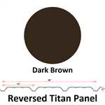 24Ga. 36^ REVERSED Titan Panel  Dark Brown