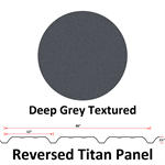 24Ga. 36^ REVERSED Titan Panel  Deep Grey Textured