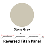 24Ga. 36^ REVERSED Titan Panel  Stone Grey