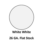 26 Ga. 48^ x 120^ Flat Stock  White White