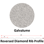26Ga. 36^ REVERSED Diamond Rib  Galvalume