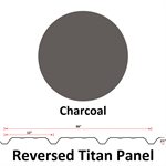 26Ga. 36^ REVERSED Titan Panel  Charcoal