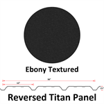 26Ga. 36^ REVERSED Titan Panel  Ebony Textured