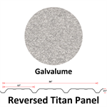 26Ga. 36^ REVERSED Titan Panel  Galvalume