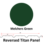 26Ga. 36^ REVERSED Titan Panel  Melchers Green