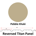 26Ga. 36^ REVERSED Titan Panel  Pebble Khaki