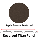 26Ga. 36^ REVERSED Titan Panel  Sepia Brown Textured