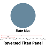 26Ga. 36^ REVERSED Titan Panel  Slate Blue