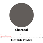 26Ga. 36^ Tuff Rib, DR!PSTOP Applied On Back Side Of Sheet  Charcoal