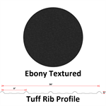 26Ga. 36^ Tuff Rib  Ebony Textured