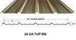 26Ga. 36^ Tuff Rib  Stone Grey