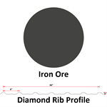 29Ga. 36^ Diamond Rib  Iron Ore
