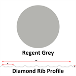 29Ga. 36^ Diamond Rib  Regent Grey