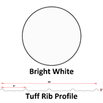 29Ga. 36^ Tuff Rib  Bright White