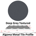 Algoma Tile Panel (3.11 sq/ft per Panel)  Deep Grey Textured