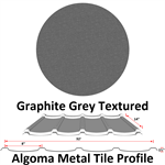 Algoma Tile Panel (3.11 sq/ft per Panel)  Graphite Grey Textured