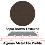 Algoma Tile Panel (3.11 sq/ft per Panel)  Sepia Brown Textured