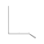 Drip Edge 1-1/2^  COLORBOND Brite White
