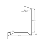 Drop-Face Eave Soffit/Fascia with J  Ebony Textured