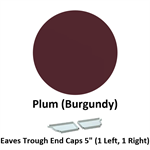Eaves Trough End Cap 5'' (1 Left, 1 Right)  Buckskin