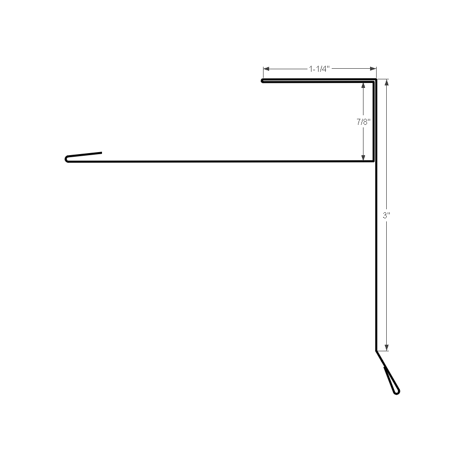 Gable Starter F 3" Face  Pebble Khaki
