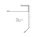 Gable Starter F Reroof 3-1/2^ Face (Custom Length)  COLORBOND Slate