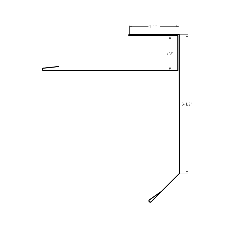 Gable Starter F Reroof 3-1/2" Face  Pebble Khaki
