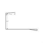 J-Channel Insert  COLORBOND Brite White