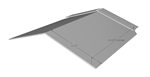 Metal Line Hip Cap Large 10-1/2^ Long  Deep Grey T
