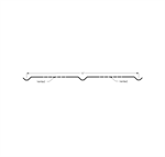 Metal Soffit 16^ Wide Vented  COLORBOND Brite White