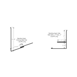 Standing Seam Chimney Kit with J, 3^ Face, 2-1/8^  Dark Red