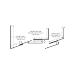 Standing Seam Chimney Kit with J, 5-1/4^ Face, 1-1/8^  White White