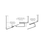 Standing Seam Chimney Kit with J, 5-1/4^ Face, 2-1/8^  Dark Red