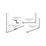 Standing Seam Chimney Kit with Z-Bar 1-1/8^  Dark Red