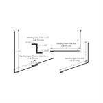 Standing Seam Chimney Kit with Z-Bar 1-5/8^  Sepia Brown Textured