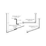 Standing Seam Chimney Kit with Z-Bar 2-1/8^  Dark Red