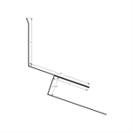 Standing Seam End Wall with J 1-1/2^  Sepia Brown Textured