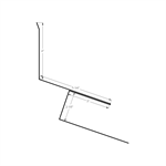 Standing Seam End Wall with J, 5-1/4^ Face, 2-1/8^  White White