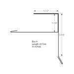 Standing Seam Gable Starter F 1-1/8^ (Custom Length)  White White