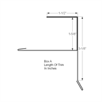 Standing Seam Gable Starter F 1-5/8^ (Custom Length)  Coffee Brown