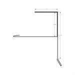 Standing Seam Gable Starter F 1-5/8^  White White
