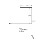Standing Seam Gable Starter F 2-1/8^ (Custom Length)  Coffee Brown