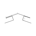 Standing Seam Ridge Cap with J 2-1/8^  White White