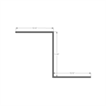 Standing Seam Z-Bar 1-1/8^  Sepia Brown Textured