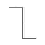 Standing Seam Z-Bar 2-1/8^  Coffee Brown