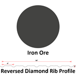 29Ga. 36^ REVERSED Diamond Rib  Iron Ore