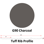 26Ga. 36^ Tuff Rib, DR!PSTOP Applied On Back Side Of Sheet  G90  Charcoal