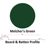 Board & Batten 10^ Wide 26 Ga.  Melcher's Green