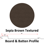Board & Batten 10^ Wide 26 Ga.  Sepia Brown Textured