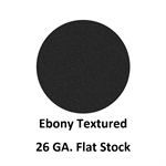 26 Ga. 48^ x 120^ Flat Stock  Ebony Textured